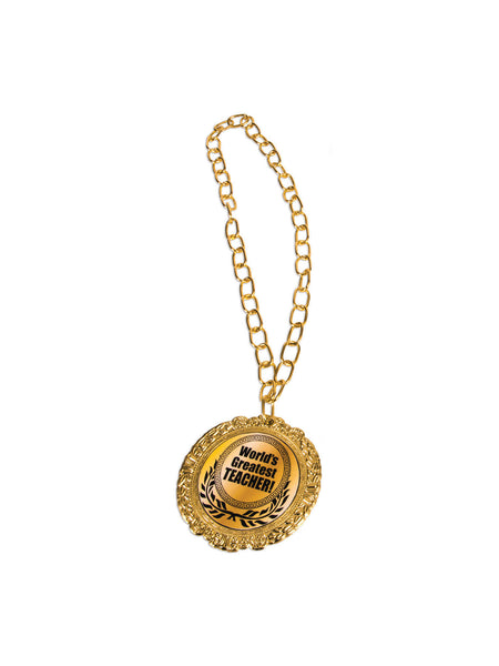 Medal Award Worlds Greatest Teacher