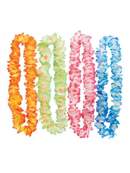 Blue, White & Yellow Hawaiian Lei Costume Accessory