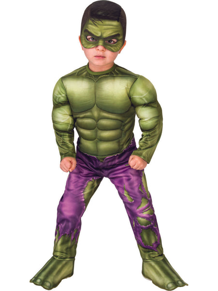 Toddler Kids Deluxe Muscle Chest Hulk Costume From Marvel