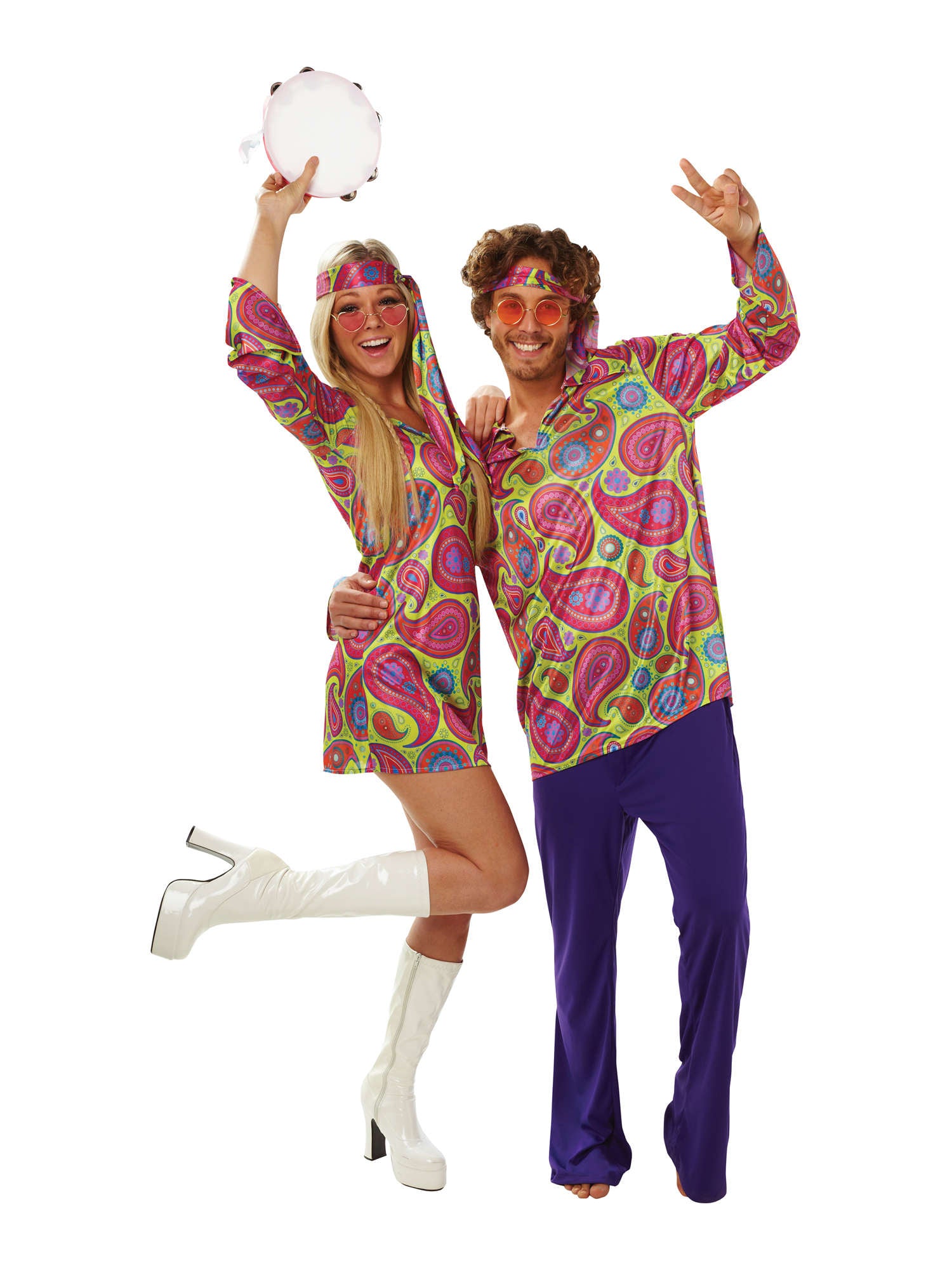 1970s, Multi, Generic, Adult Costume, Extra Large, Back