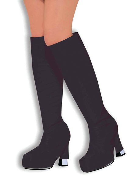 Black Go Go Boot Tops Costume Accessory