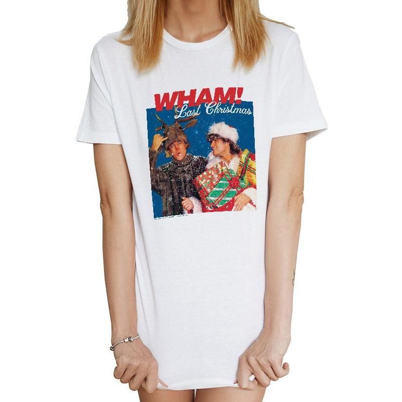 Last Christmas, Wham, White, Wham, T-Shirt, , Front