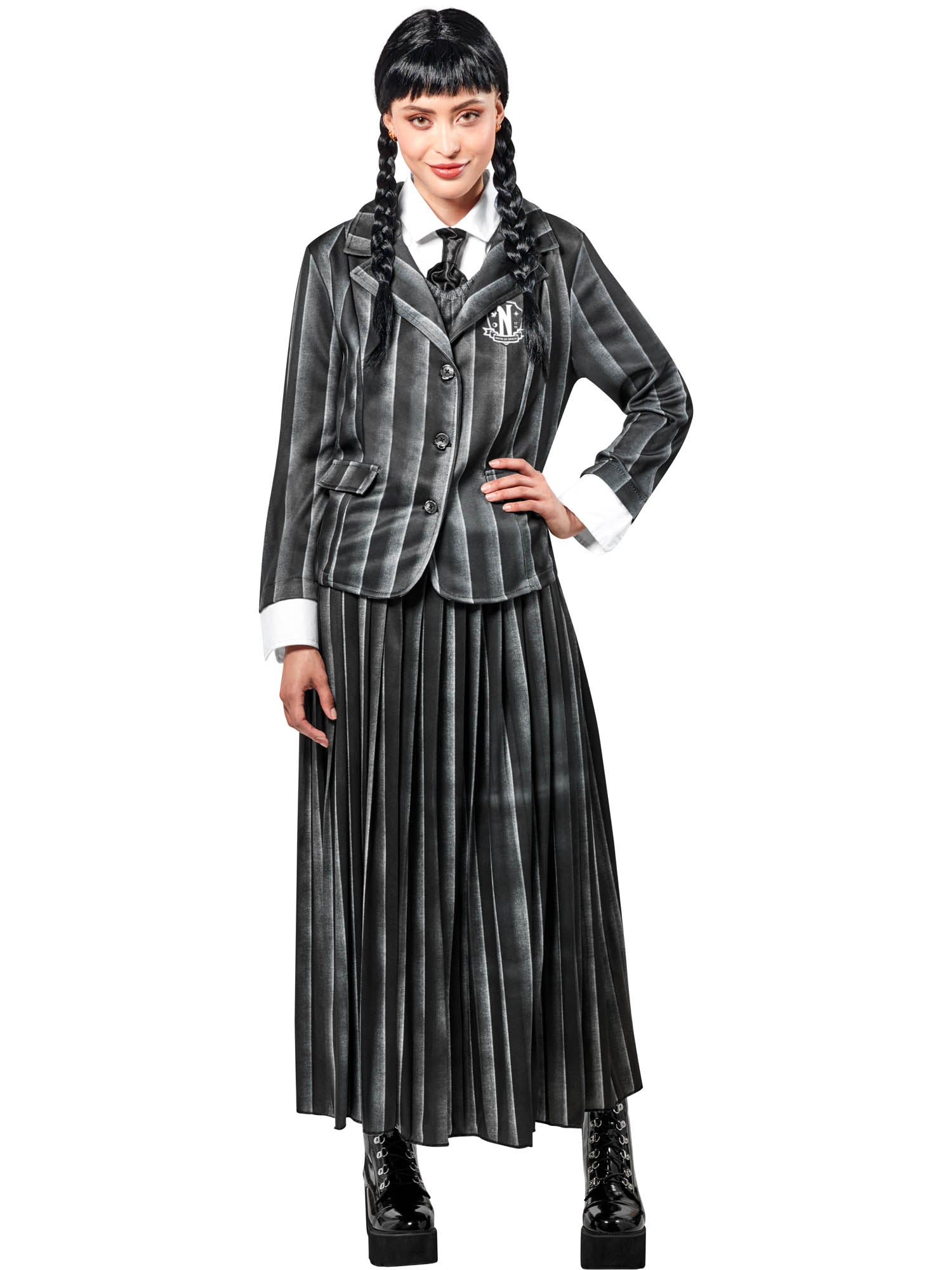 Wednesday, Monday, multi-colored, CPLG - Wednesday, Adult Costume, L, Back