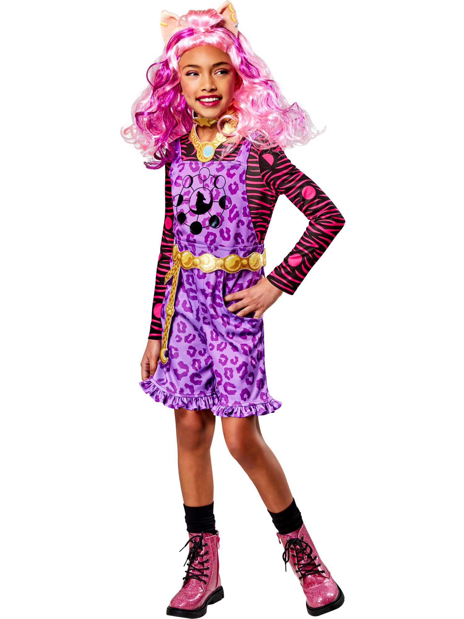 Clawdeen Wolf, Monster High, multi-colored, Monster High, Kids Costumes, 11 to 12 Years, Front