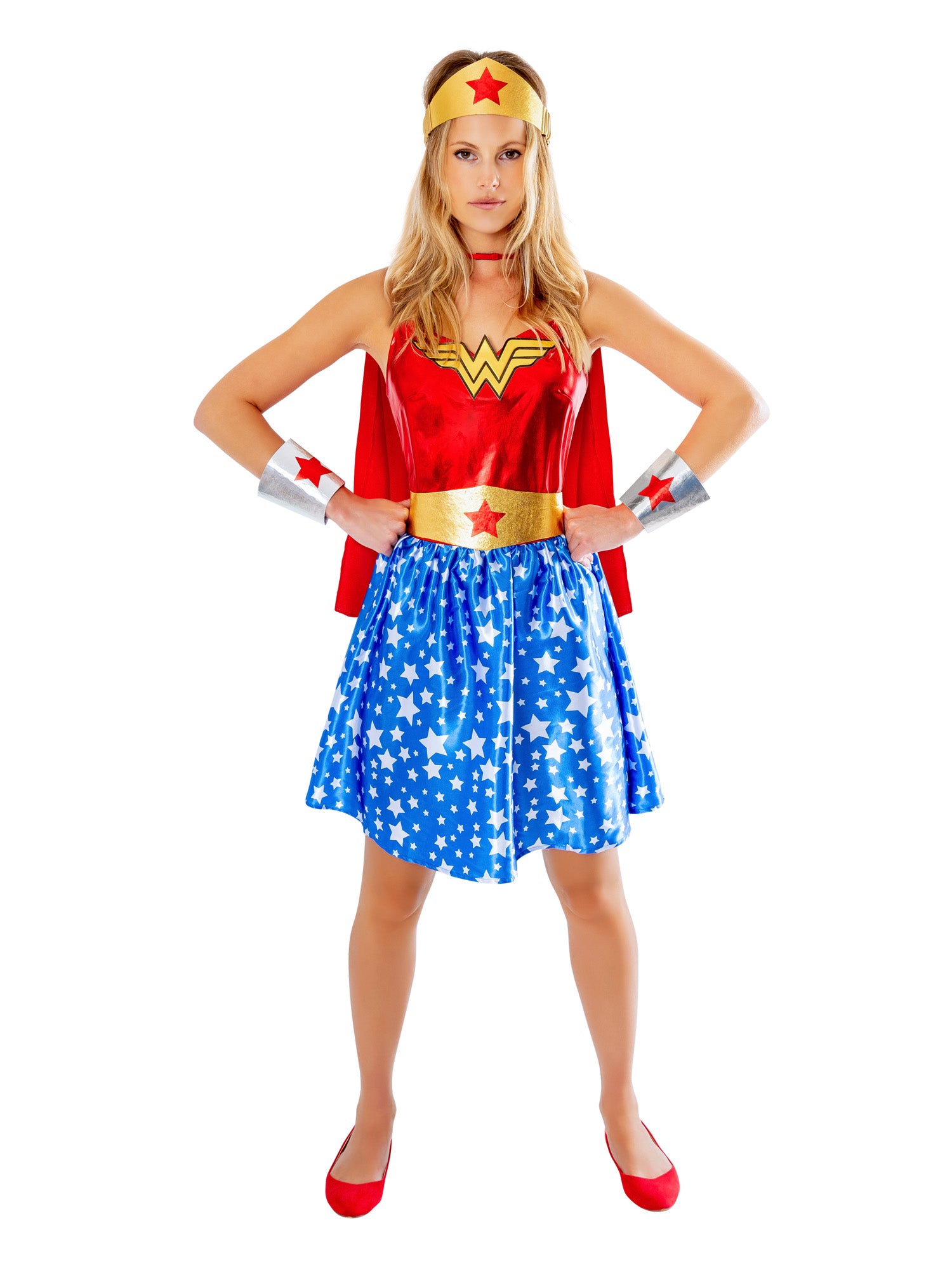 Wonder Woman (DC), multi-colored, Adult Costume, XS, Front