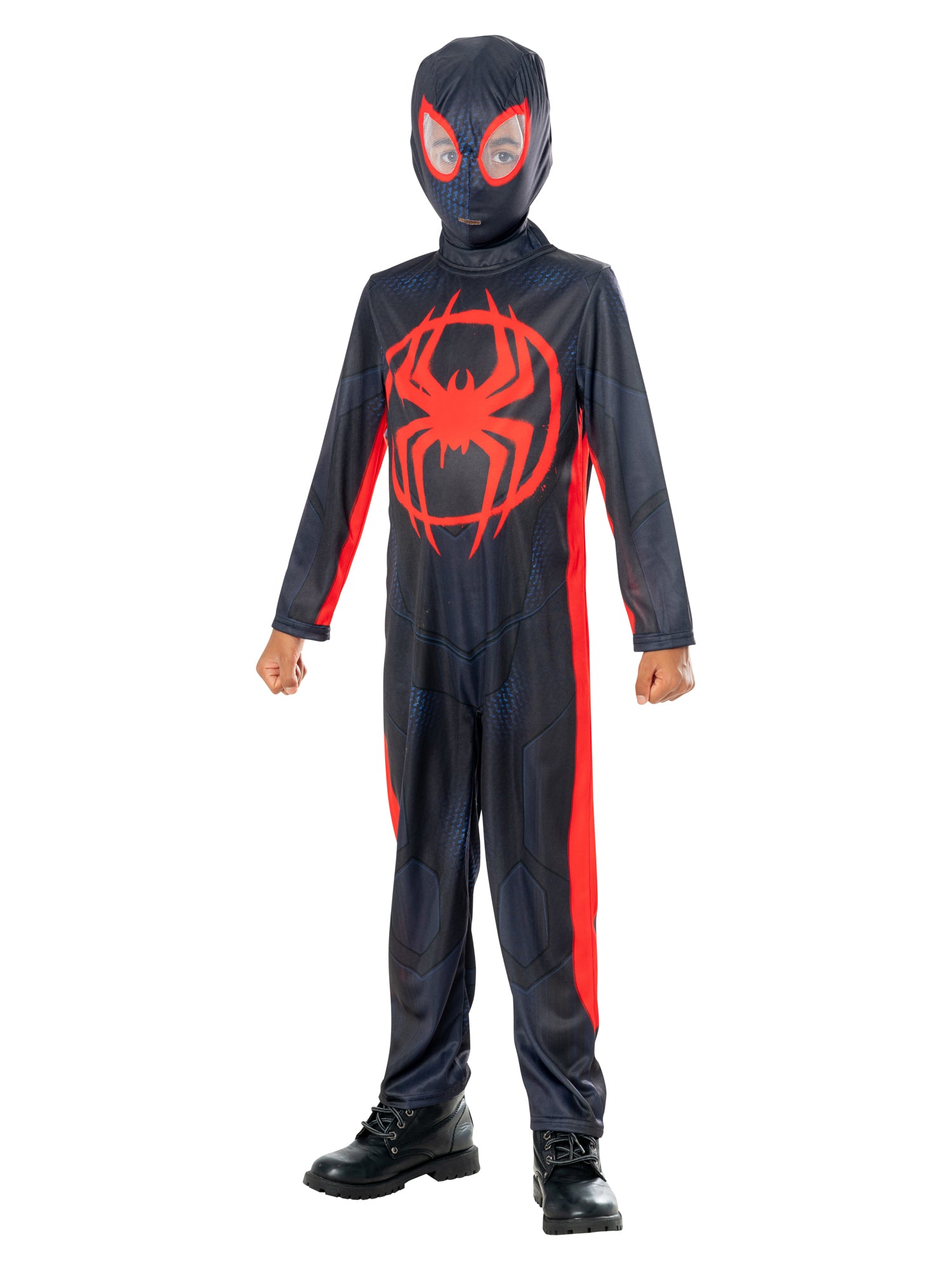 Spider-Man, Spider Verse, Marvel, Spider Verse, Black, Marvel, Kids Costumes, M, Front