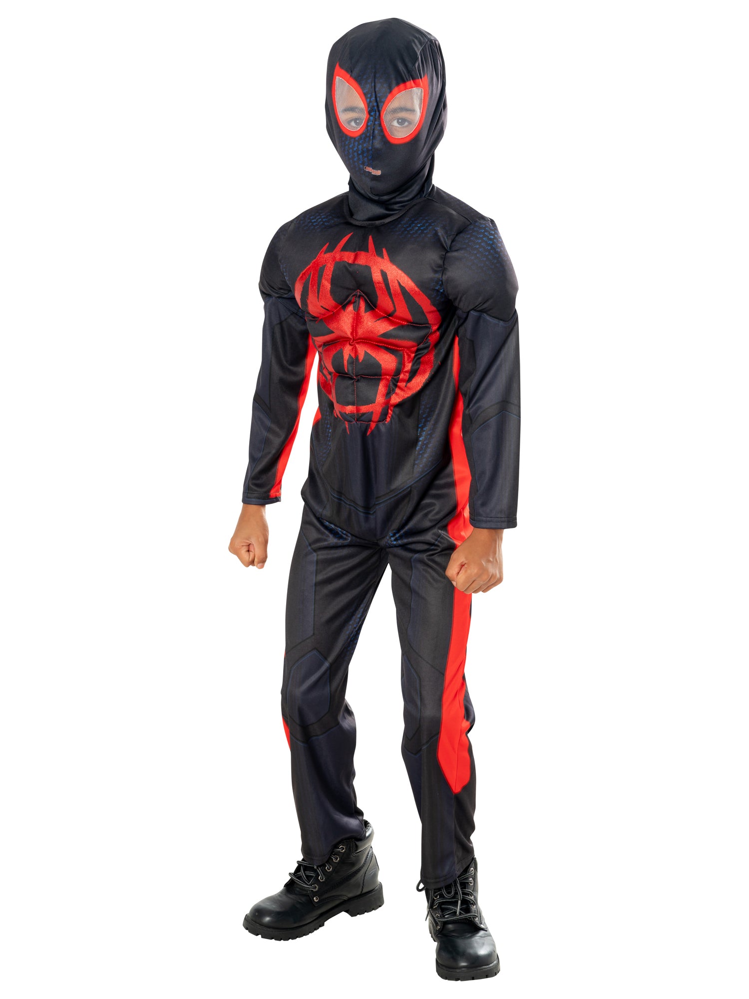 Miles Morales, Spider Verse, Marvel, Spider Verse, Black, Marvel, Kids Costumes, S, Front