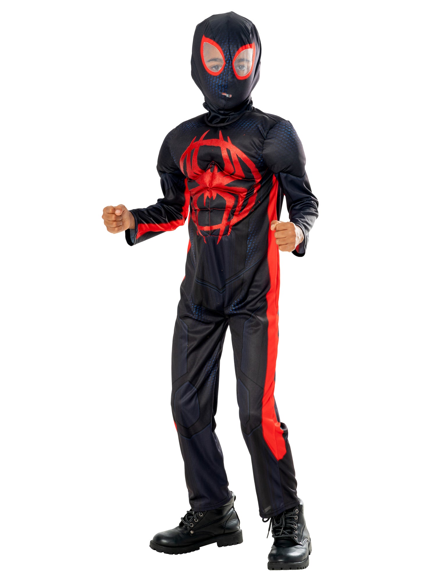 Miles Morales, Spider Verse, Marvel, Spider Verse, Black, Marvel, Kids Costumes, S, Back