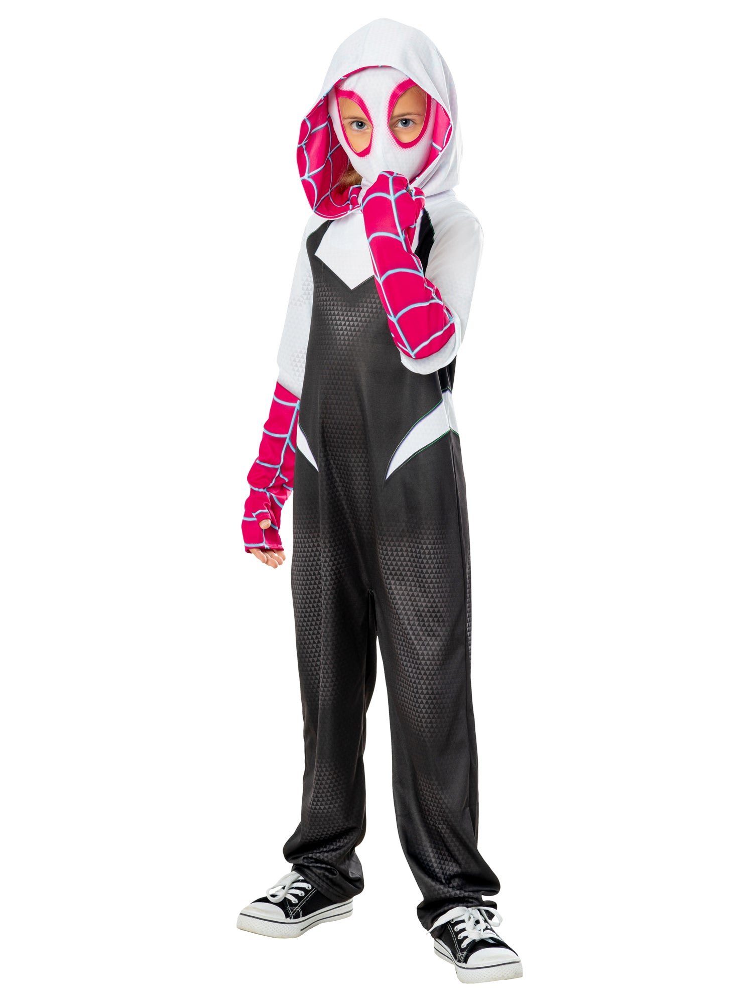 Ghost-Spider, Spider Verse, Marvel, Spider Verse, Blue, Marvel, Kids Costumes, S, Front