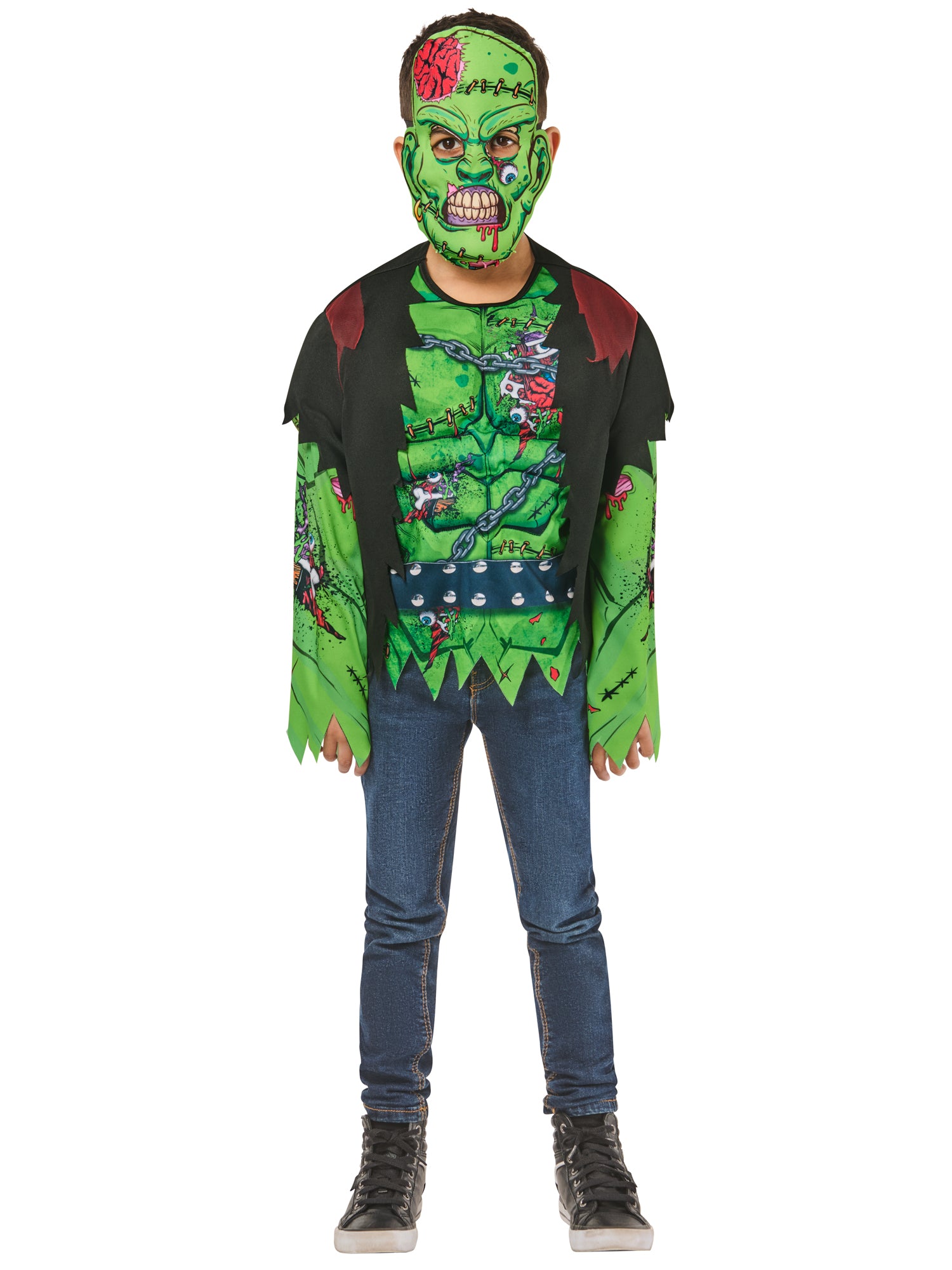 Zombie, Muliticoloured, Forum, Kids Costumes, , Other