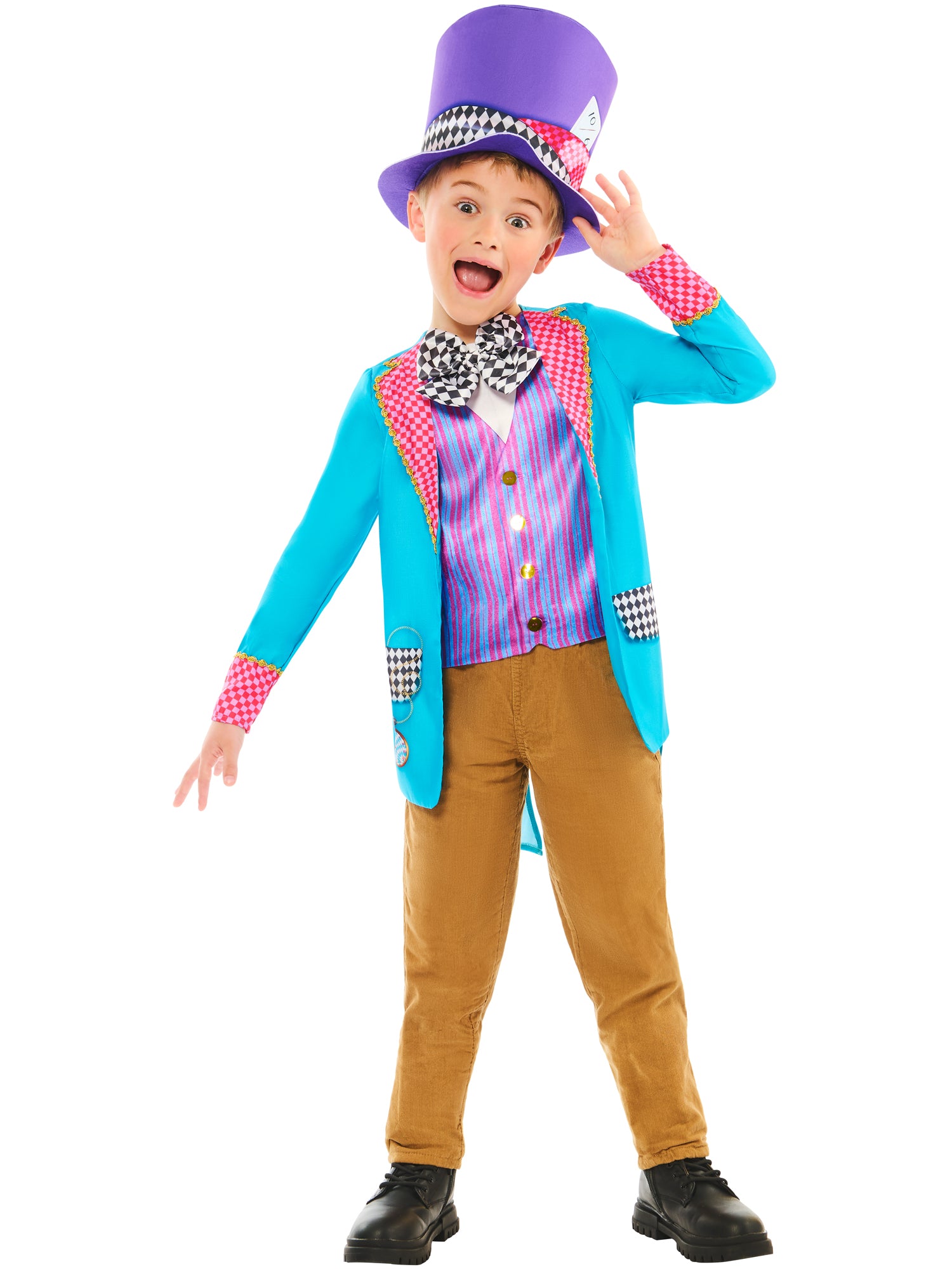 Mad Hatter Child Costume, Generic, Muliticoloured, Forum, Kids Costumes, , Front