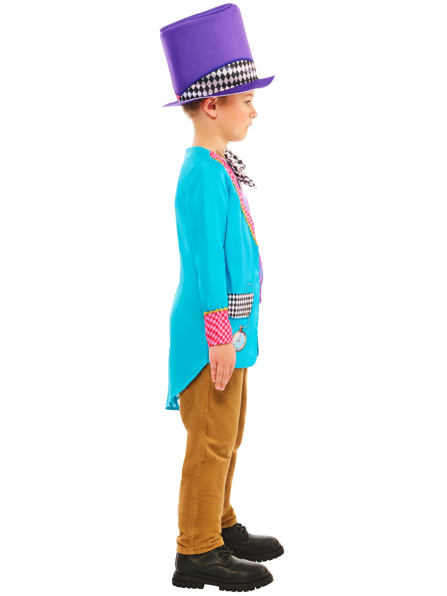 Mad Hatter Child Costume, Generic, Muliticoloured, Forum, Kids Costumes, , Side