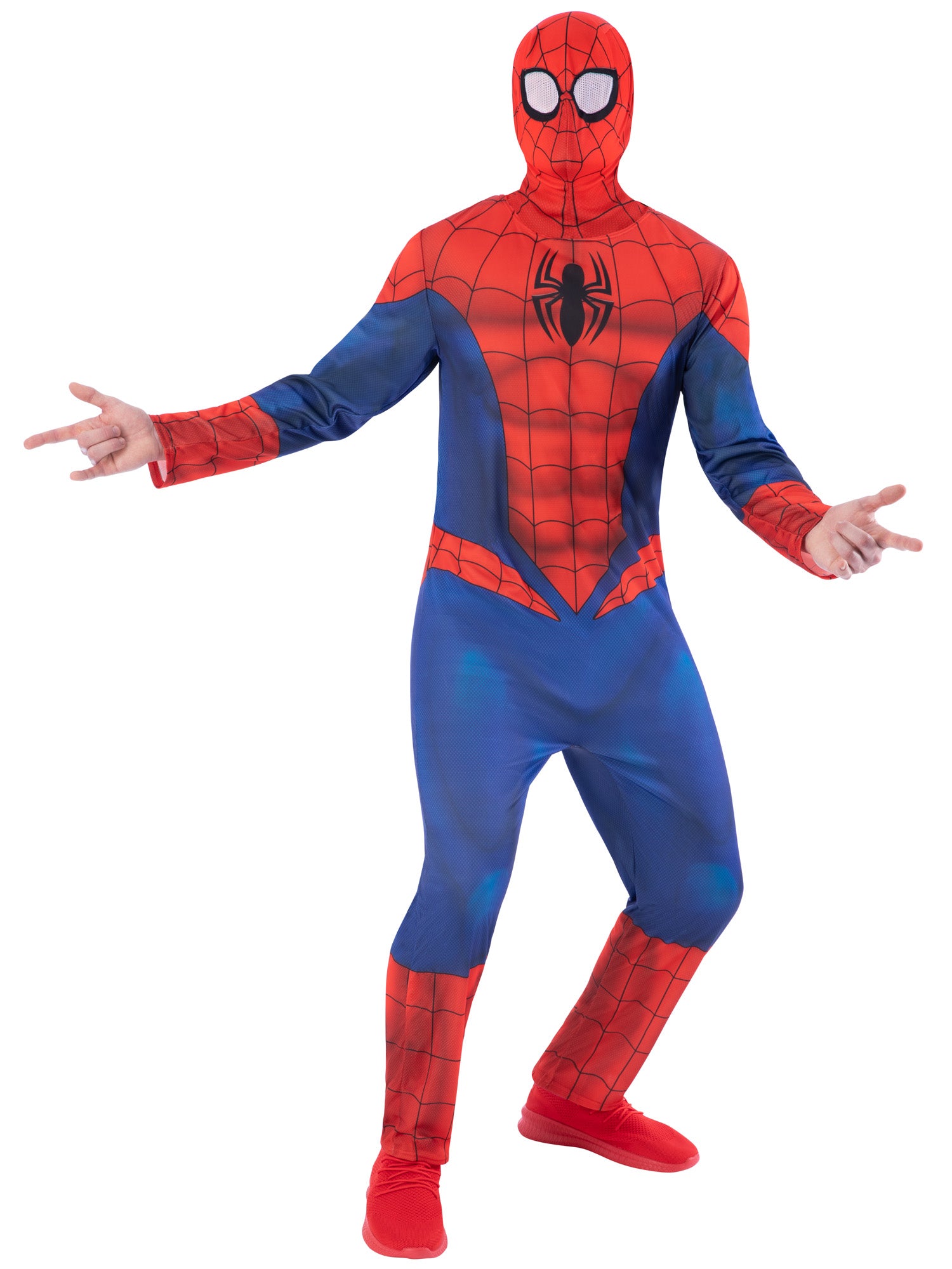 Spider-man, Spider-man, Muliticoloured, Spider-man, Adult Costume, , Front