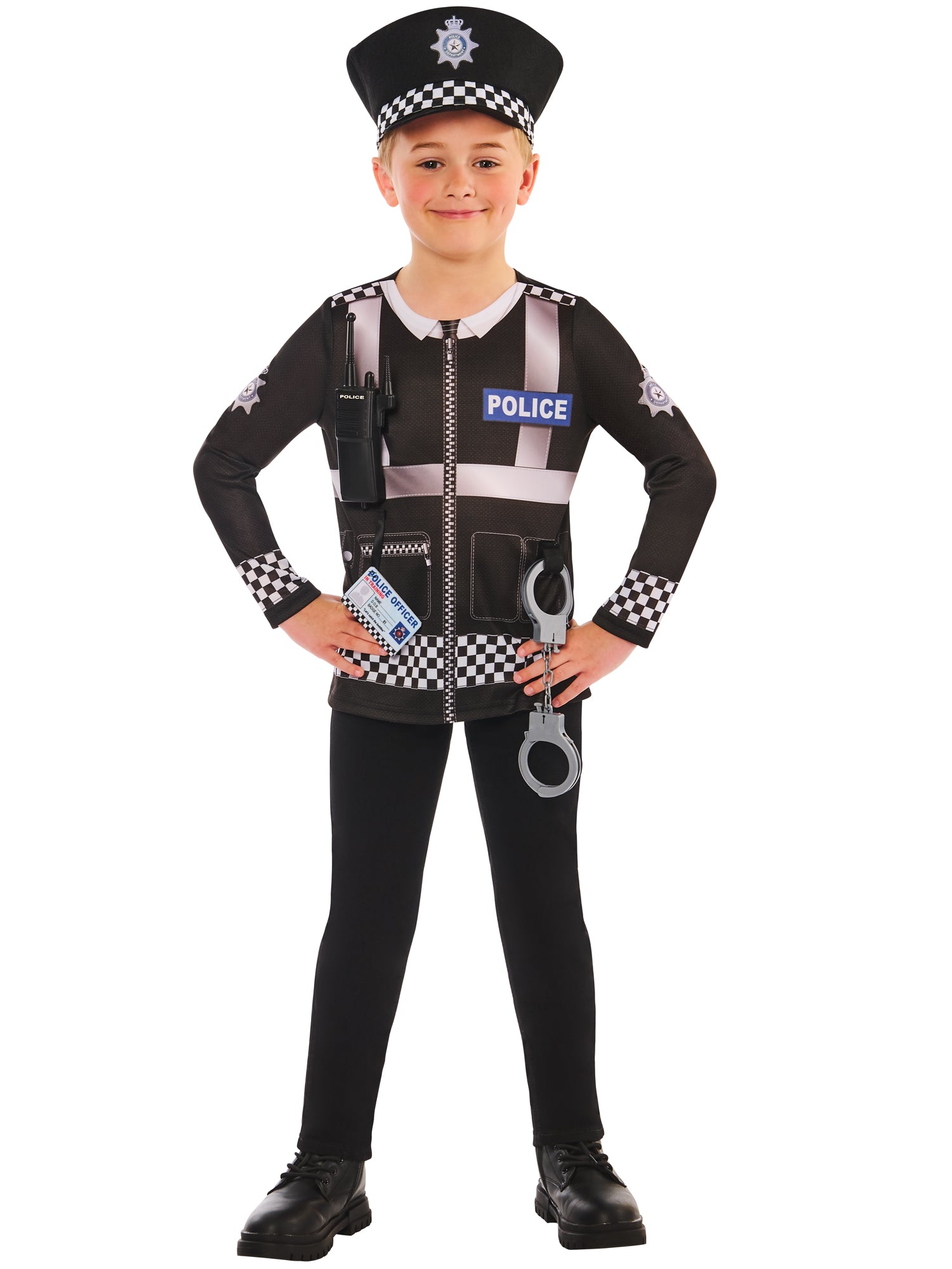 Police, Generic, Muliticoloured, Forum, Kids Costumes, , Front