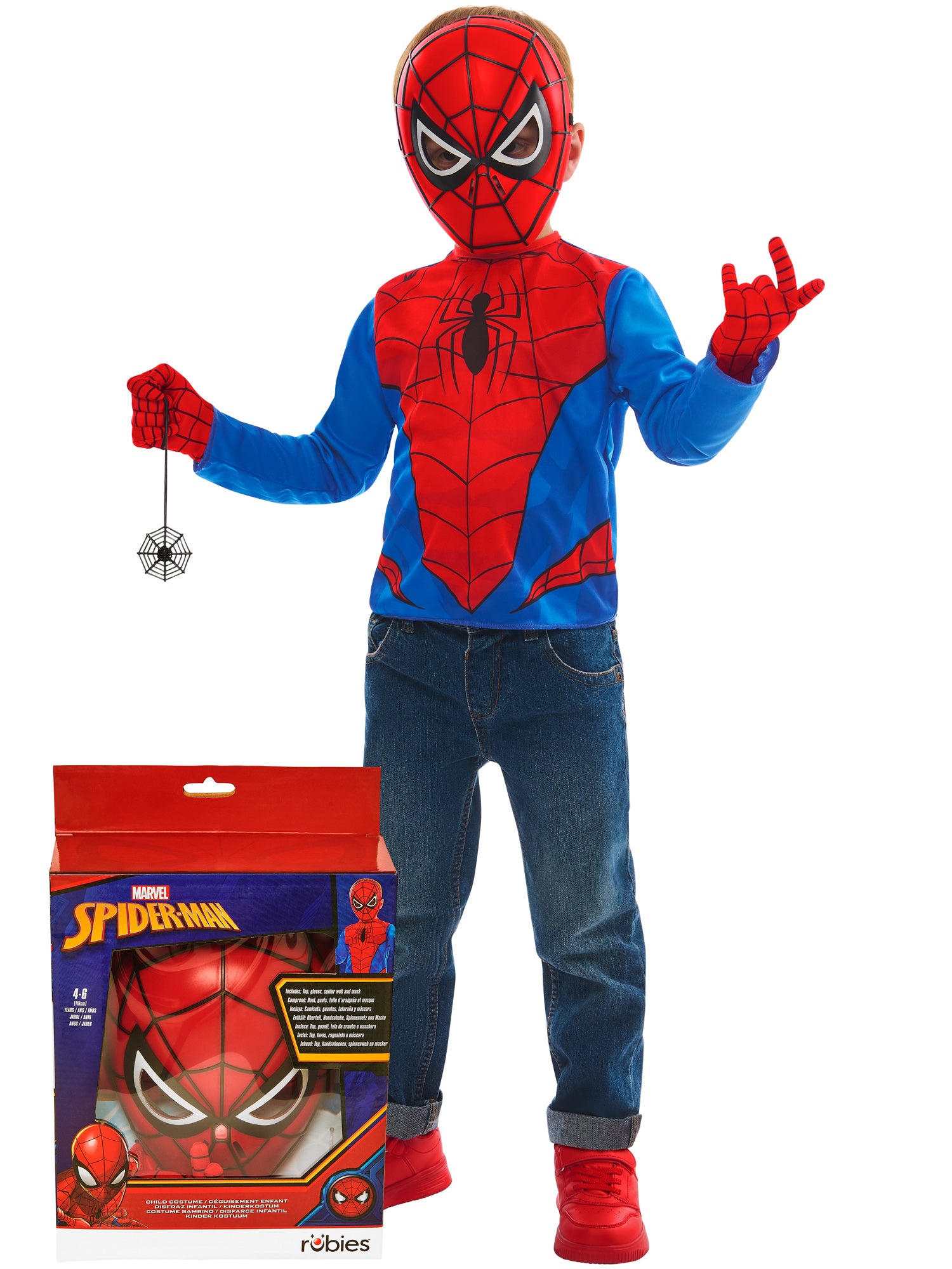 Spider-man, Spider-man, Muliticoloured, Kids Costumes, , Front