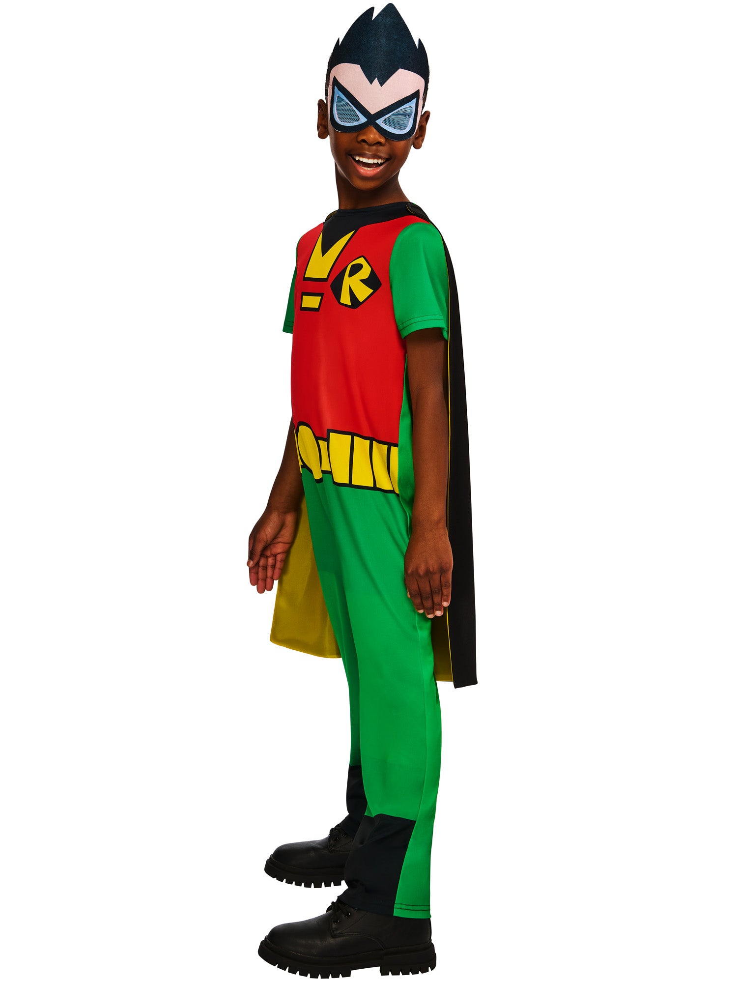 Robin, Teen Titans Go, Muliticoloured, Robin, Kids Costumes, , Side