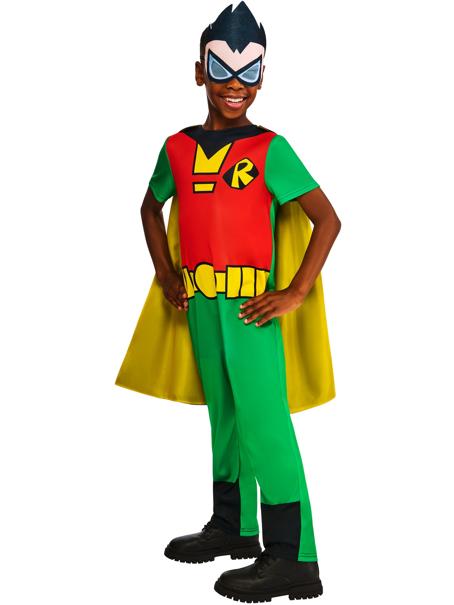 Robin, Teen Titans Go, Muliticoloured, Robin, Kids Costumes, , Side