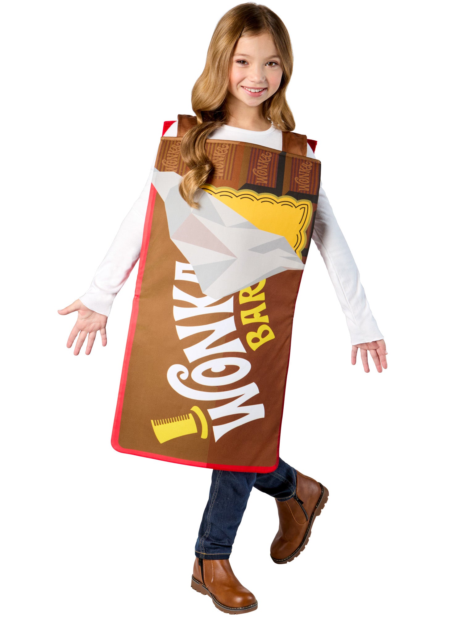 Wonka Bar, Willy Wonka and the Chocholate Factory, Muliticoloured, Kids Costumes, , Front