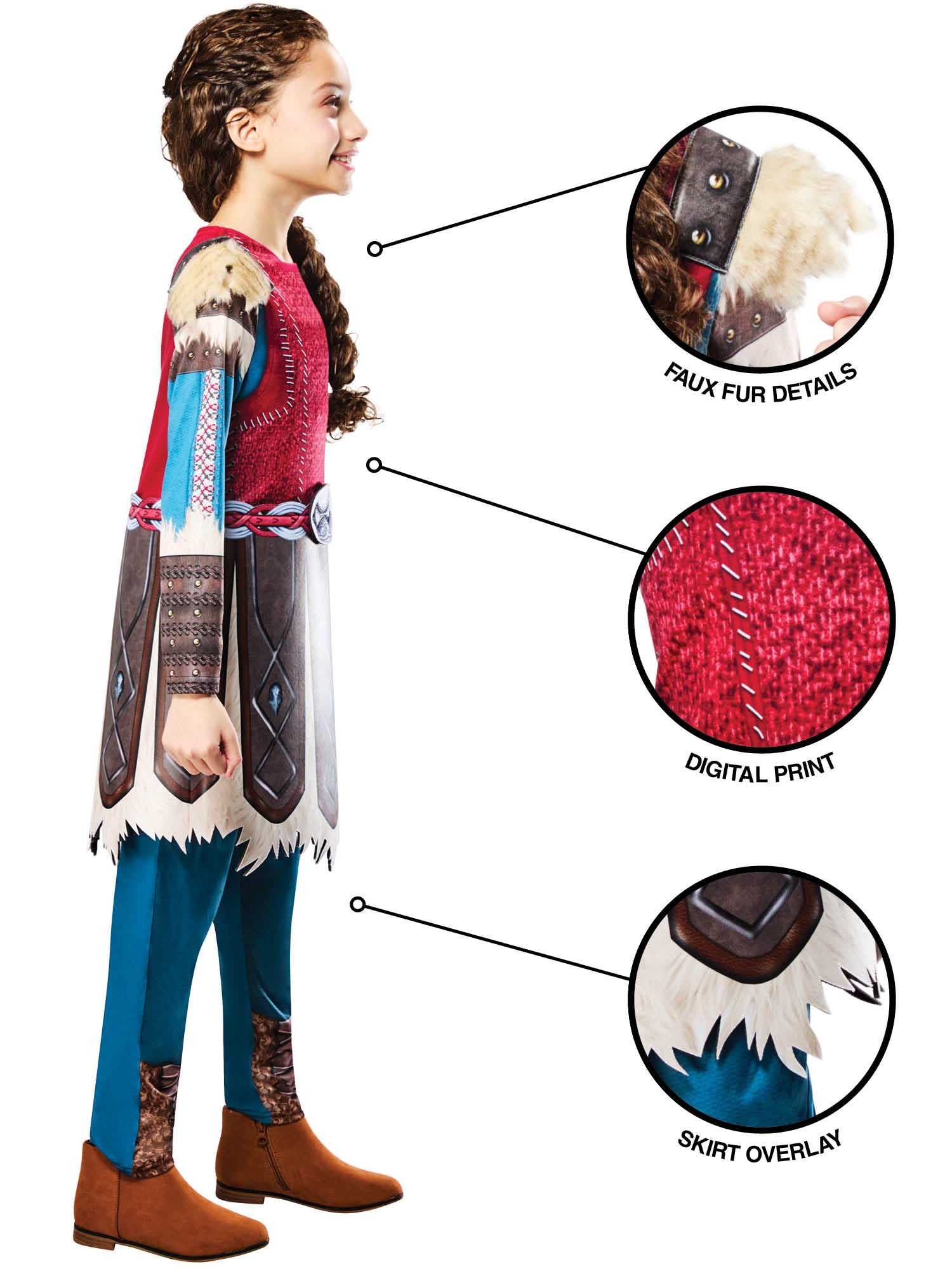Astrid, How to train your dragon, Kids Costumes, , Side