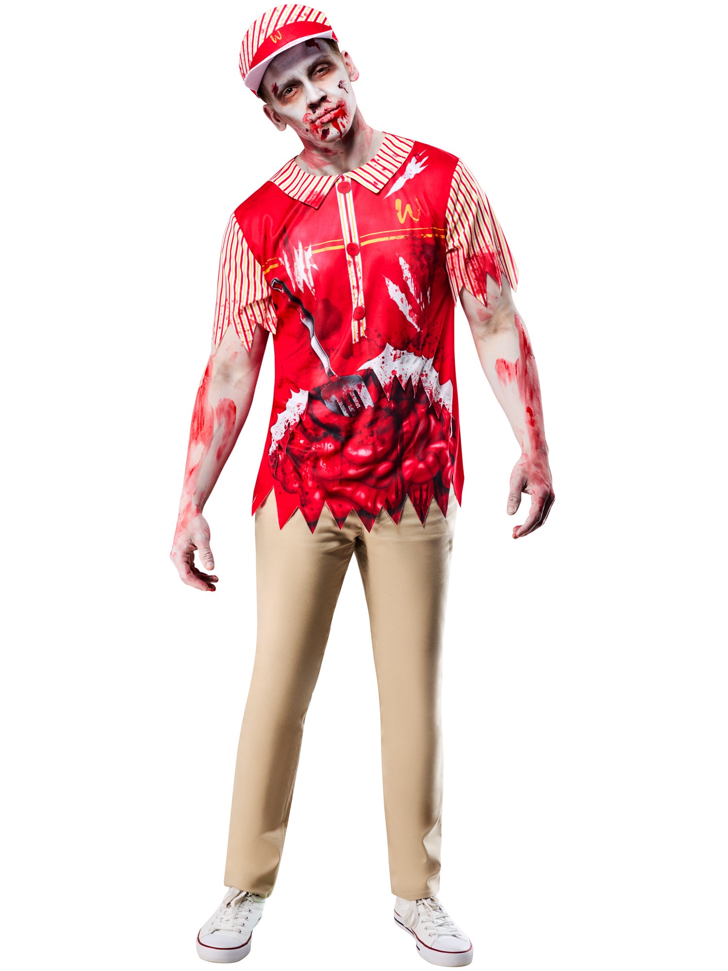 Waitress, Rubies, Multicoloured, Adult Costume, , Front