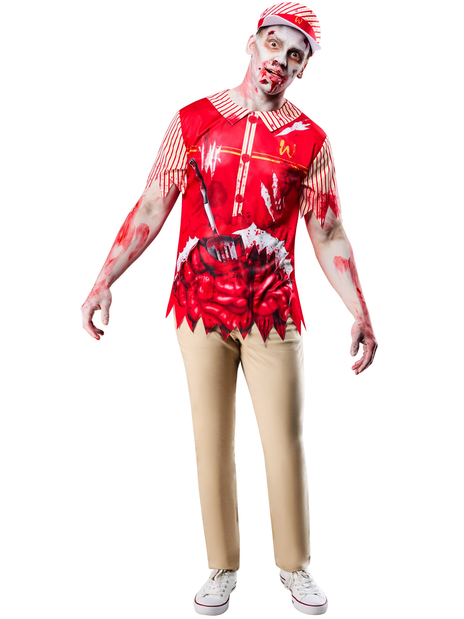 Waitress, Rubies, Multicoloured, Adult Costume, , Side