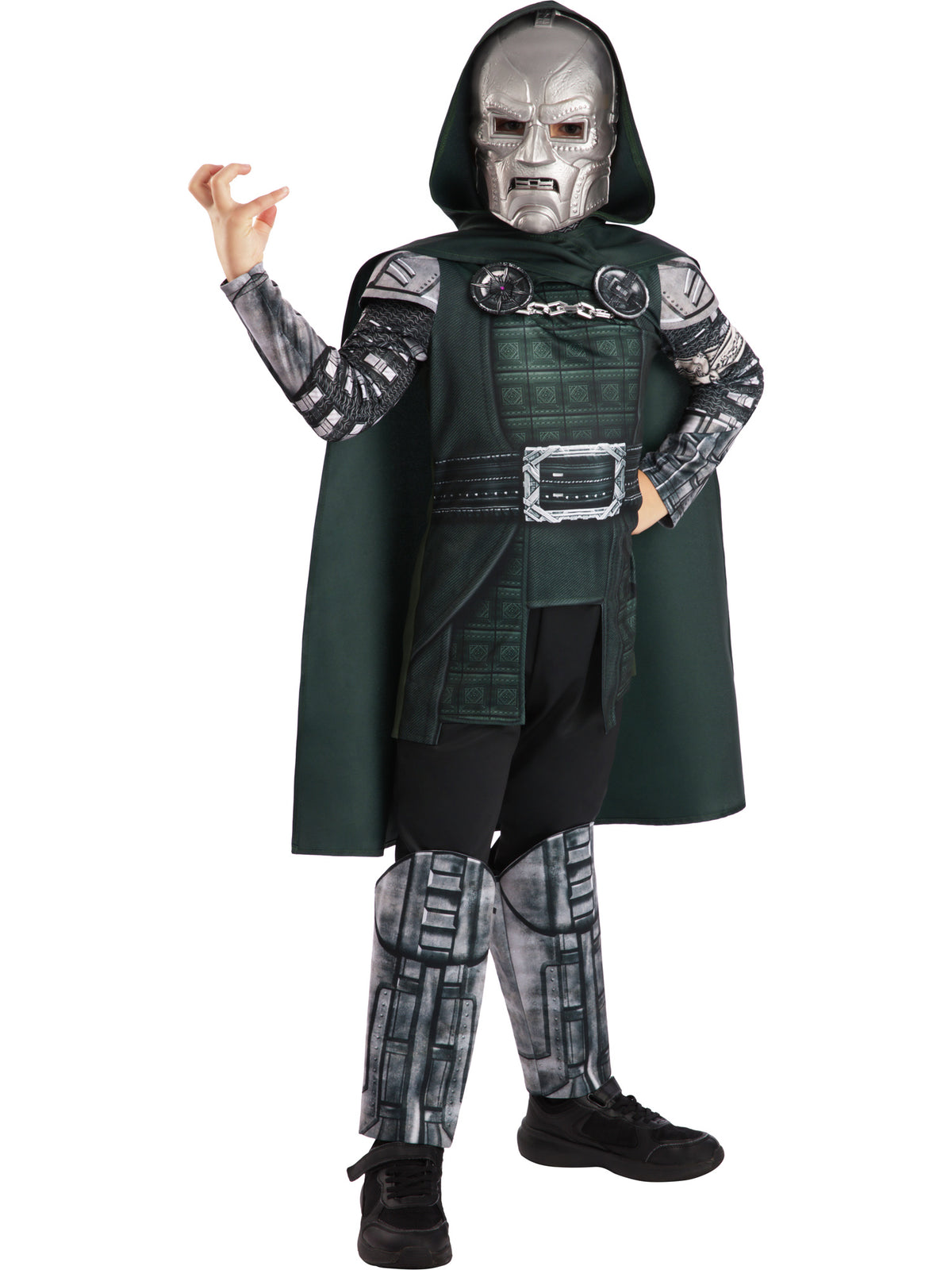 Dr Doom, Multicolored, Kids Costumes, , Side