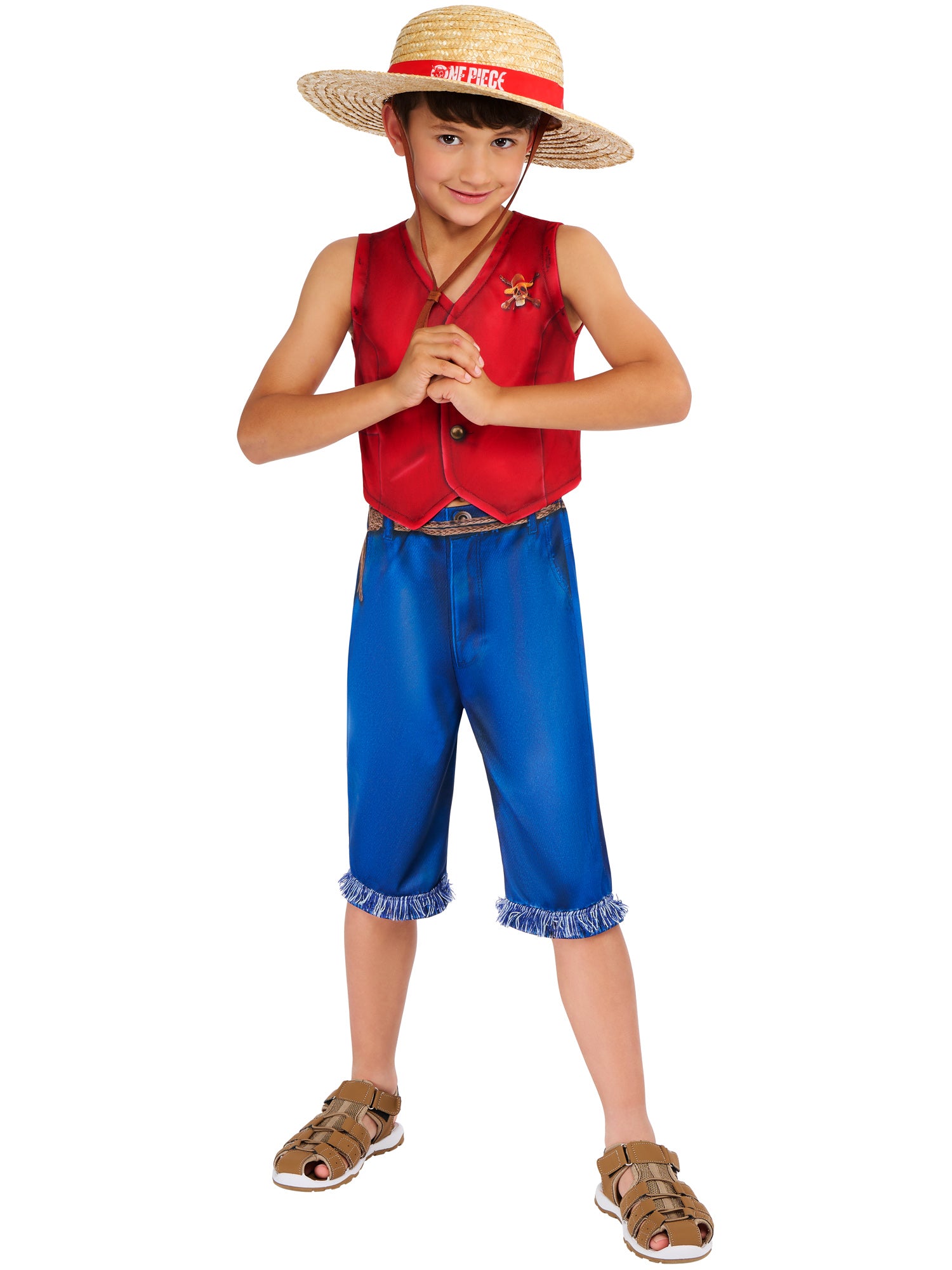 Monkey D. Luffy, One Piece, Multicoloured, Kids Costumes, , Front