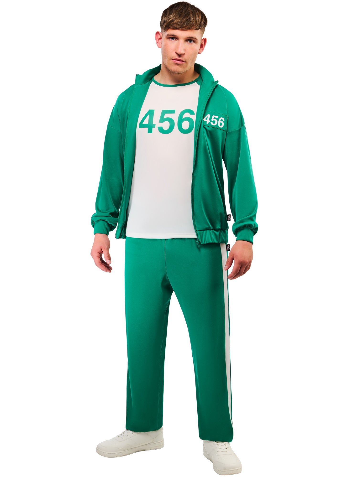 Player 456, Squid Game, Multicoloured, Adult Costume, , Front
