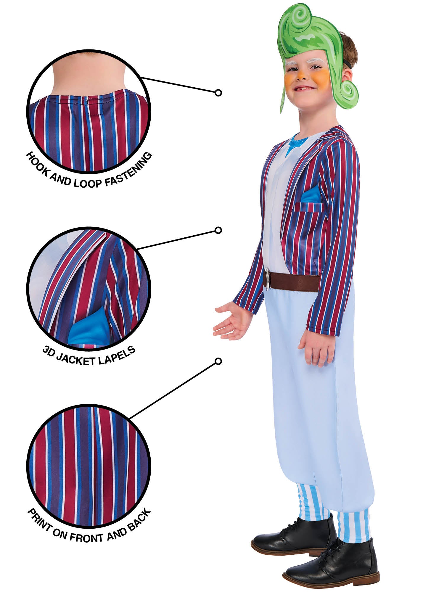 Oompa-Loompa, Wonka, Multicoloured, Kids Costumes, , Other