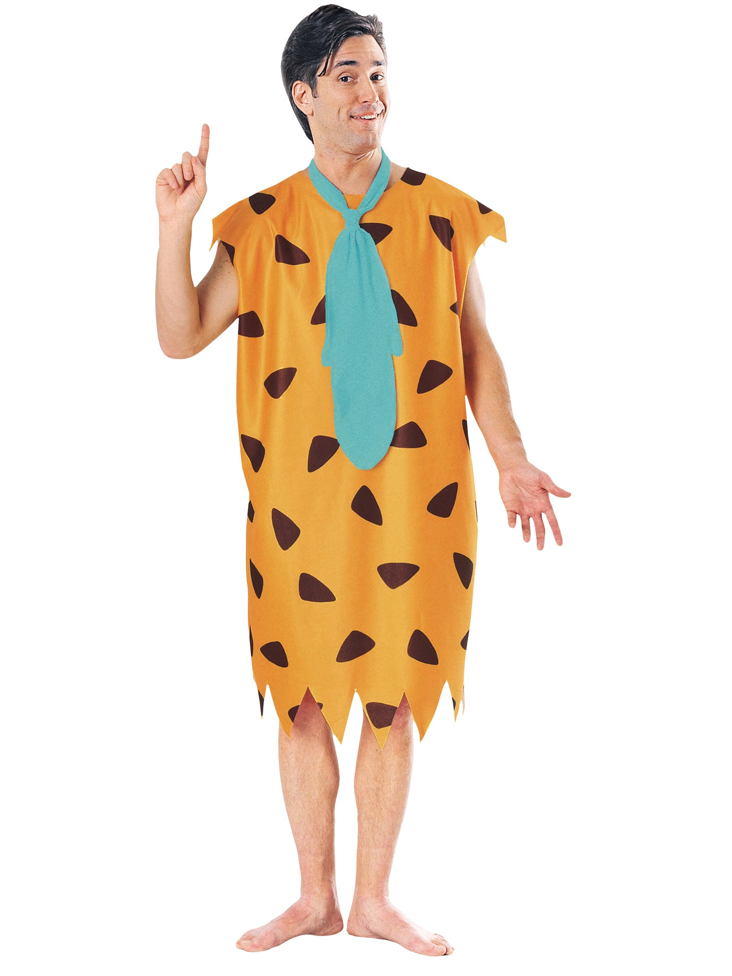 Fred Flinstone, Multi, The Flintstones, Adult Costume, Extra Large, Front