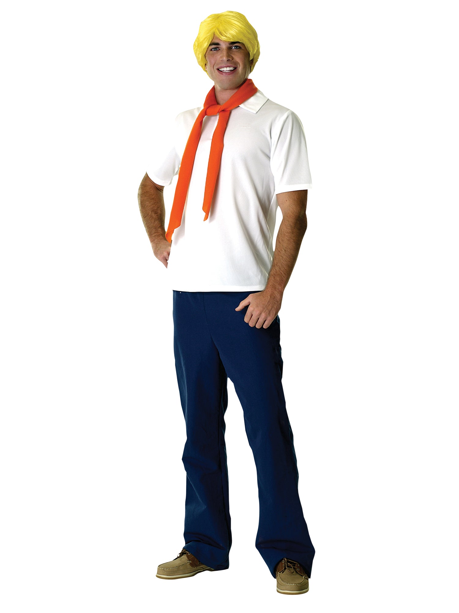 Fred, Multi, Scooby Doo, Adult Costume, Standard, Front