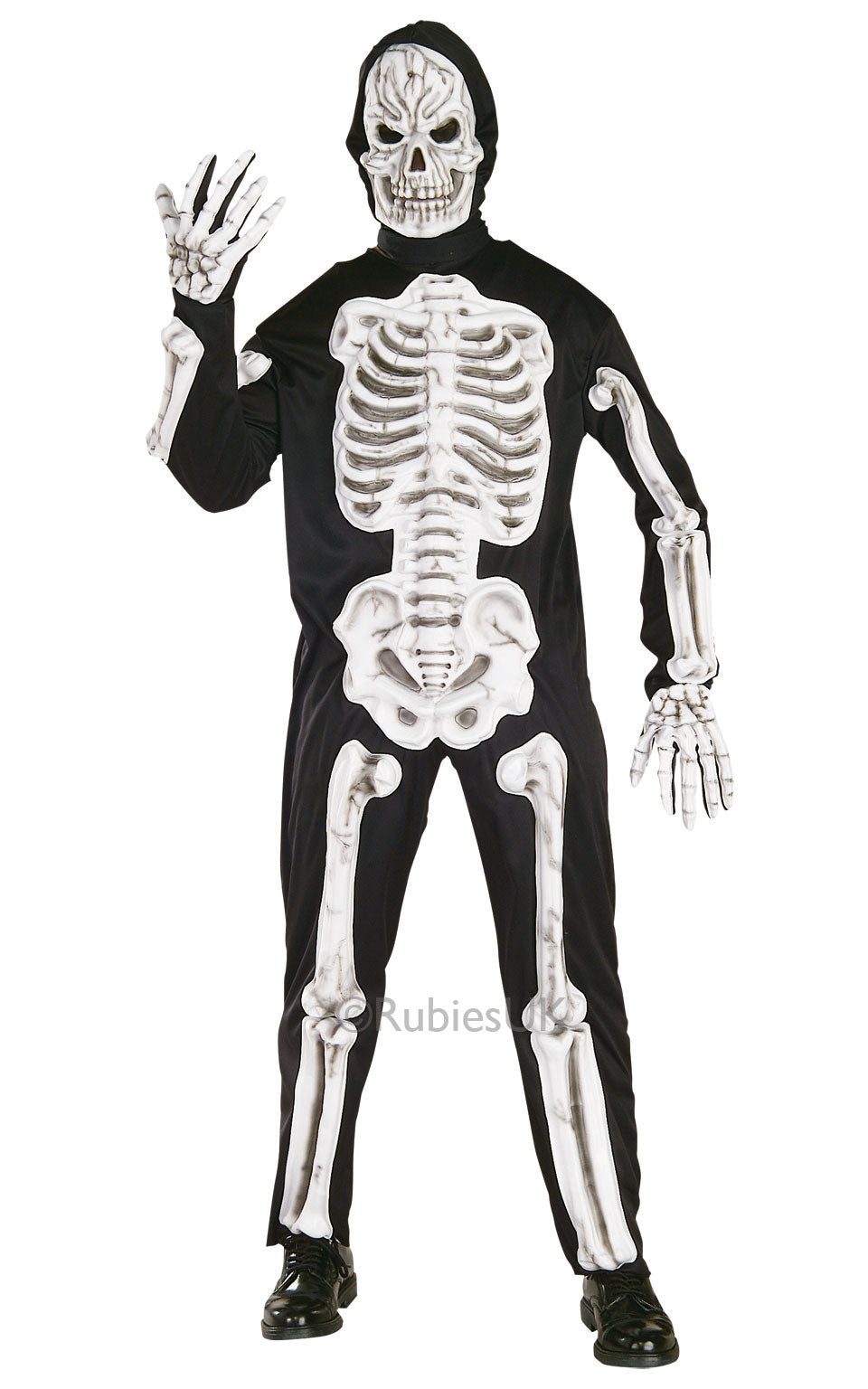 Skeleton, Multi, Generic, Adult Costume, Large, Front