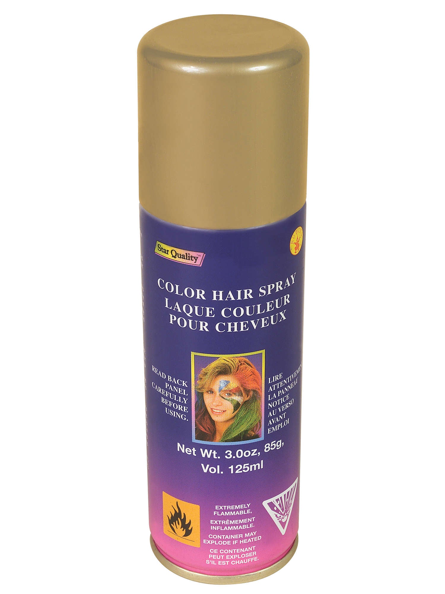 Hairspray, Gold, Generic, Accessories, One Size, Front