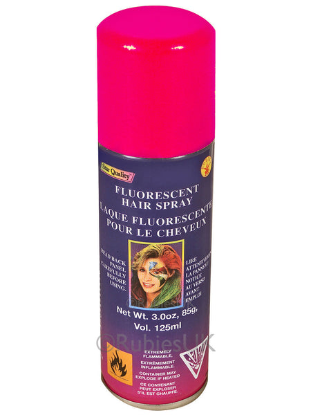 Red Fluorescent Hairspray Costume Accessory
