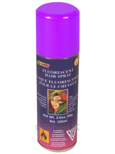 Purple Fluorescent Hairspray Costume Accessory
