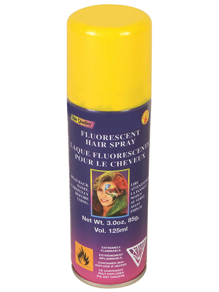 Yellow Fluorescent Hairspray Costume Accessory