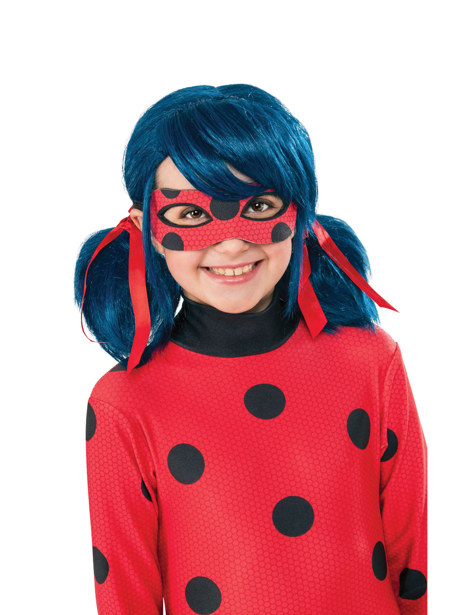 Ladybug, Multi, Miraculous, Wig, Child, Front