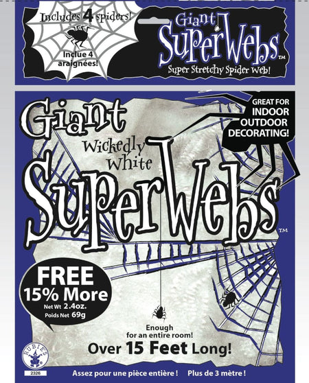 60 gram White Spiderwebs