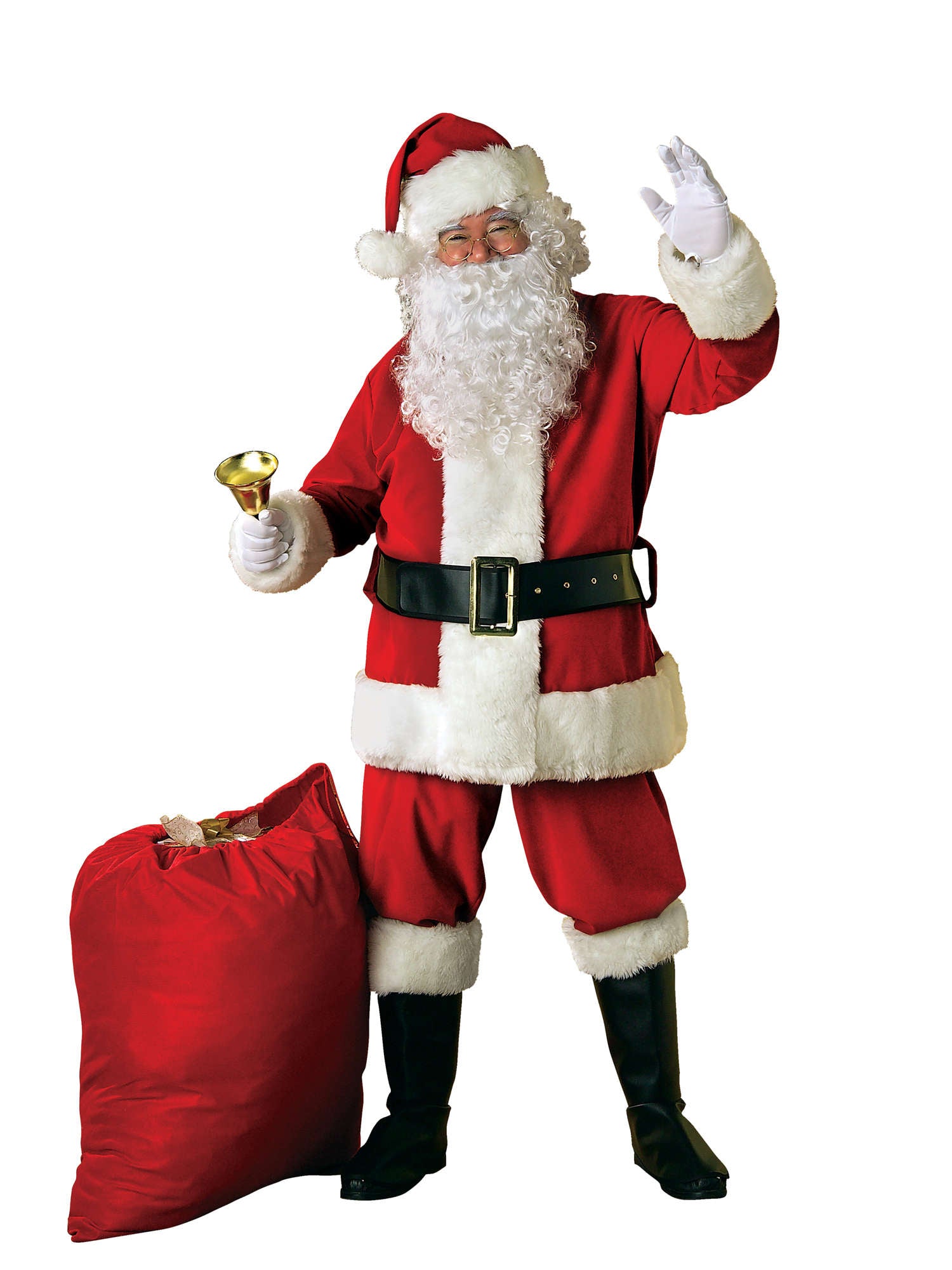 Santa Claus, Multi, Generic, Adult Costume, Standard, Front