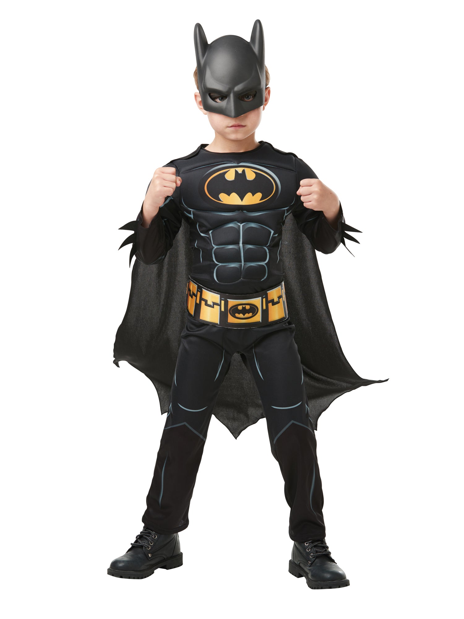 Batman, Multi, DC, Kids Costumes, Extra Large, Back