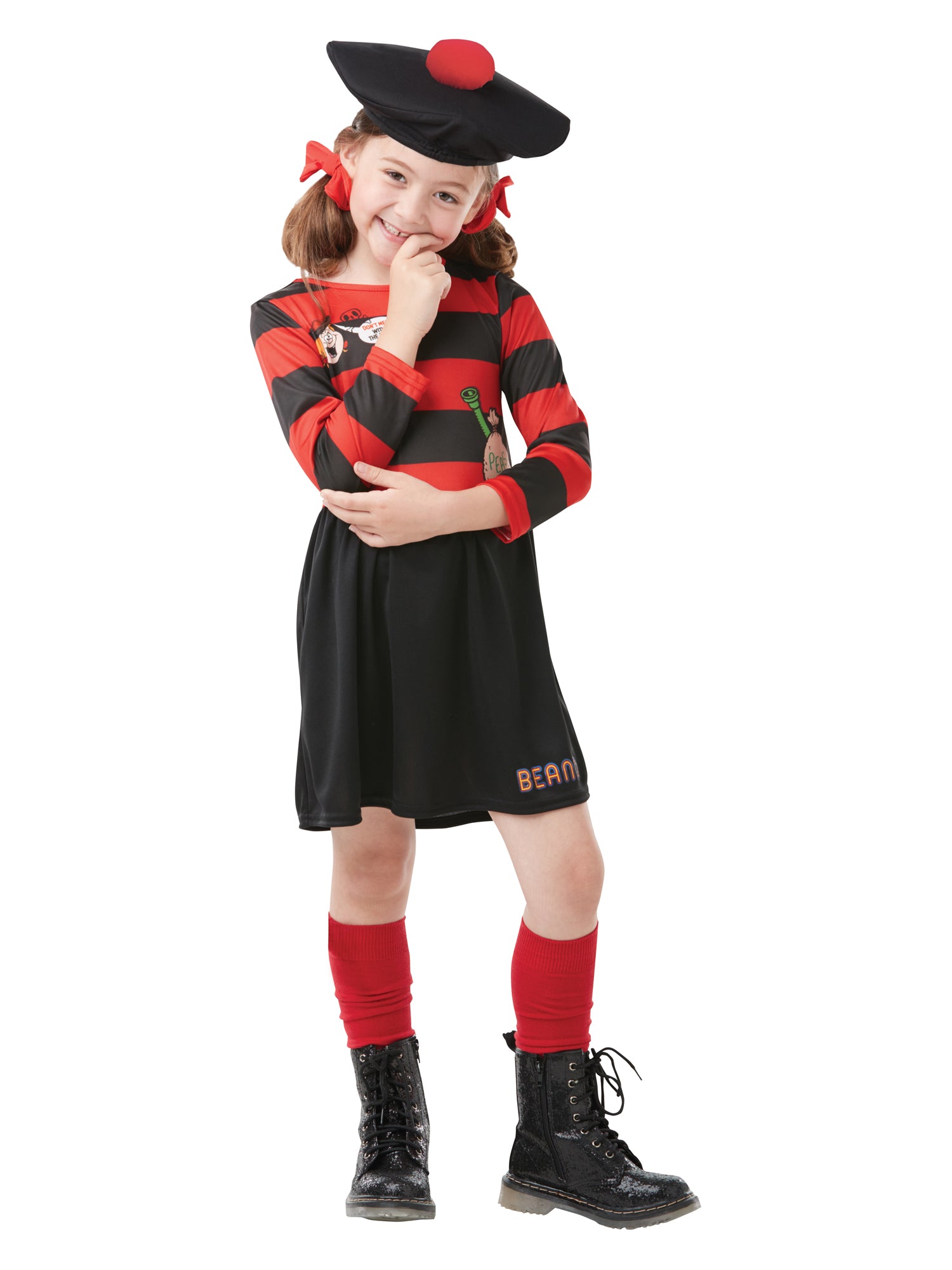 Minnie The Minx, Multi, Beano, Kids Costumes, Large, Front