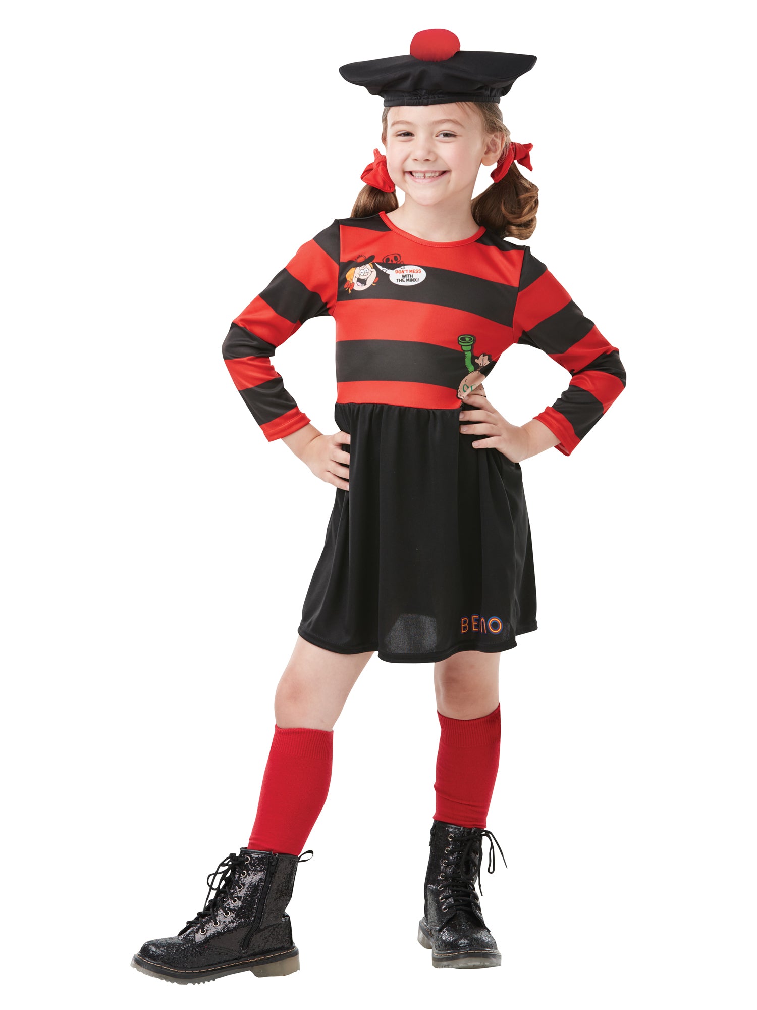 Minnie The Minx, Multi, Beano, Kids Costumes, Large, Back