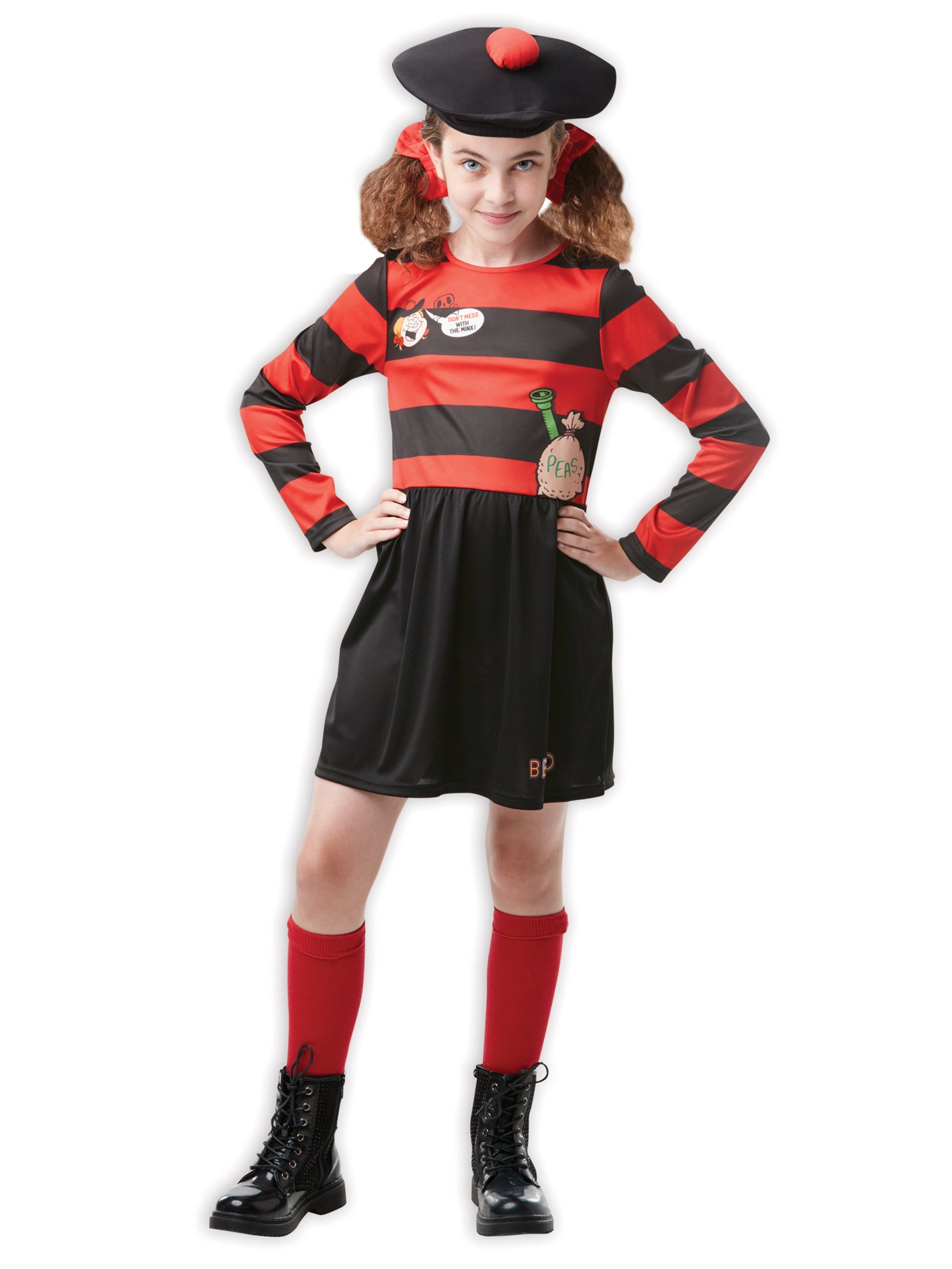 Minnie The Minx, Multi, Beano, Kids Costumes, Extra Large, Front