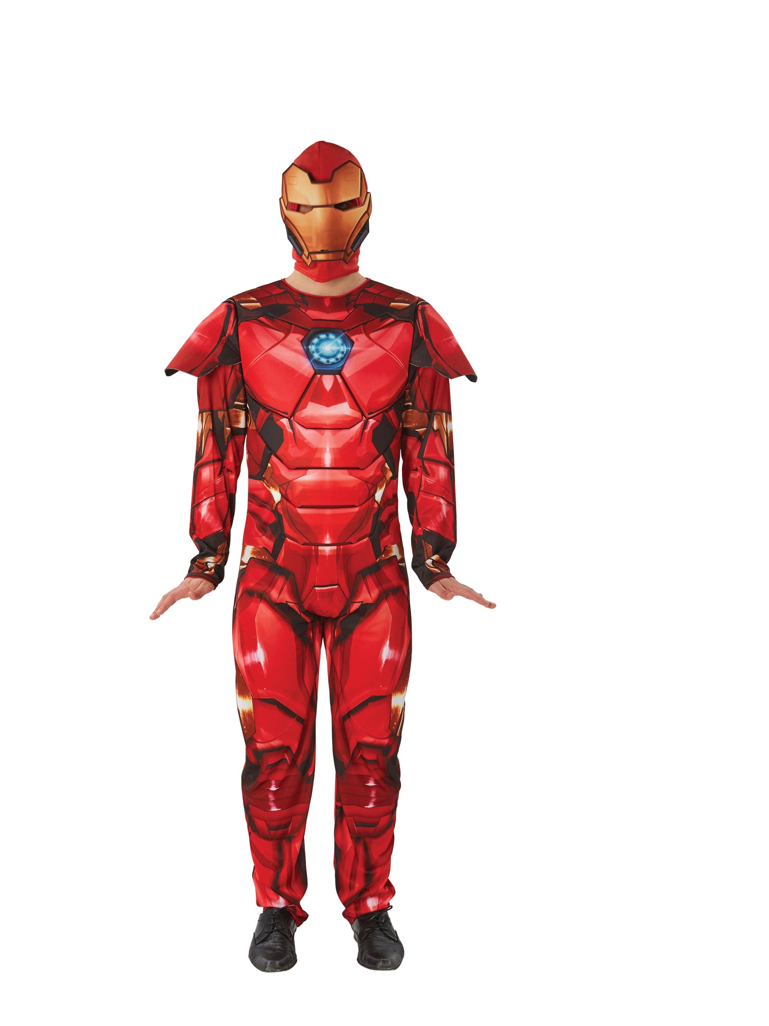 Iron Man, Avengers, Multi, Marvel, Adult Costume, Extra Large, Back