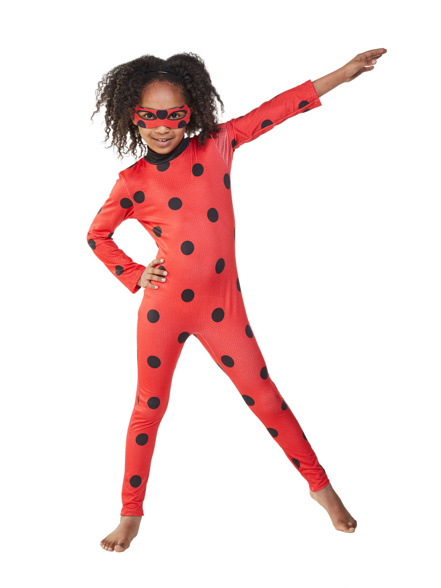 Ladybug, Multi, Miraculous, Kids Costumes, Medium, Side