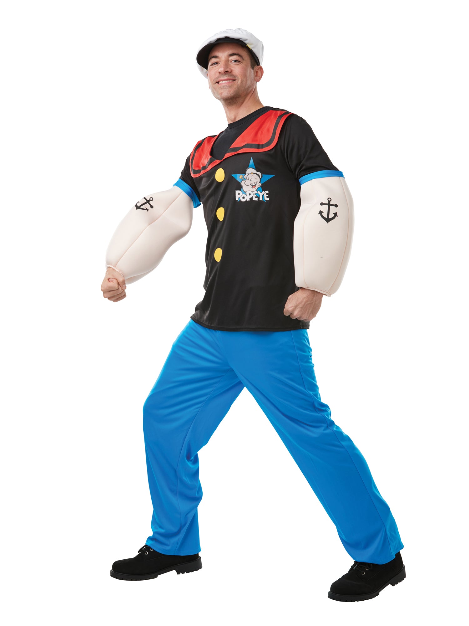 Popeye, Multi, Popeye, Adult Costume, Extra Large, Other