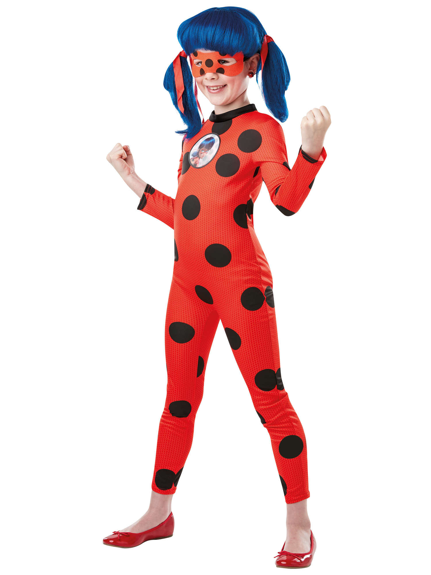 Ladybug, Multi, Miraculous, Kids Costumes, Large, Front
