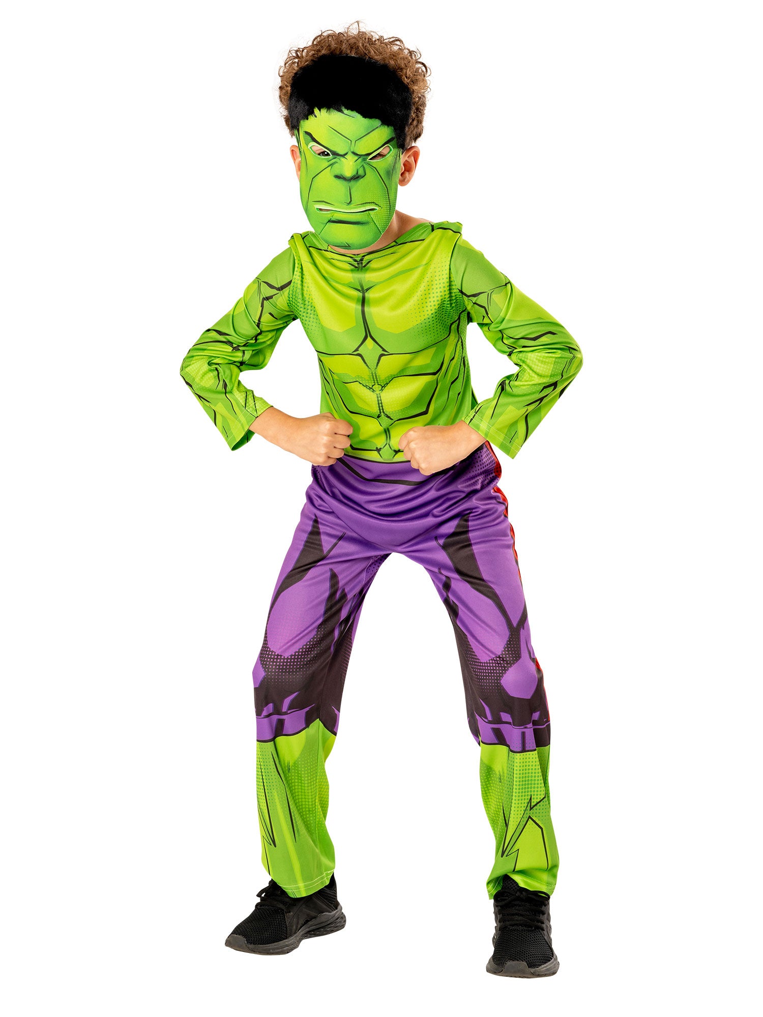 The Incredible Hulk, Avengers, Green, Marvel, Kids Costumes, 7-8 years, Front