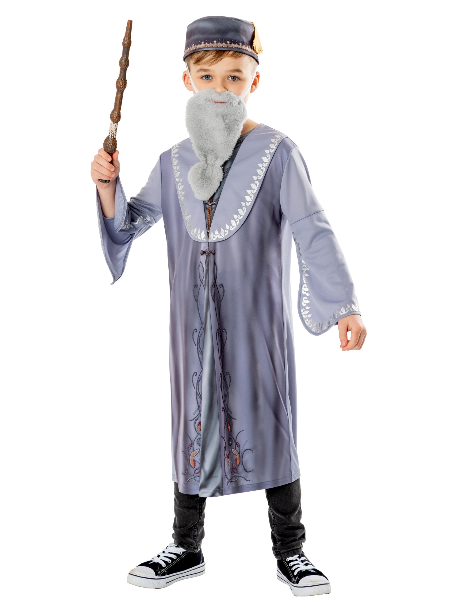 Dumbledore, gray, Harry Potter, Kids Costumes, 11-12 years, Front