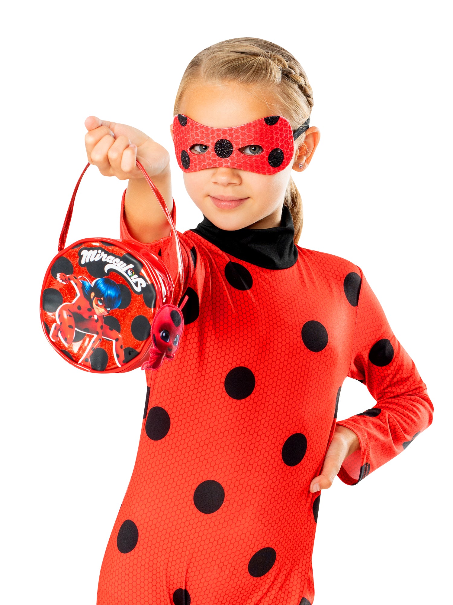 Ladybug, Red, Miraculous, Kids Costumes, One Size, Back